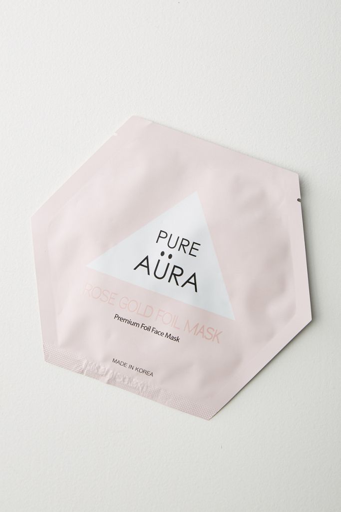 Pure Aura Calm Rose Gold Foil Sheet Mask Anthropologie
