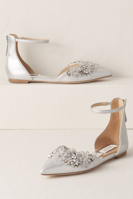 badgley mischka abby ankle strap flat