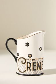 Slide View: 1: Bistro Tile De La Creme Creamer