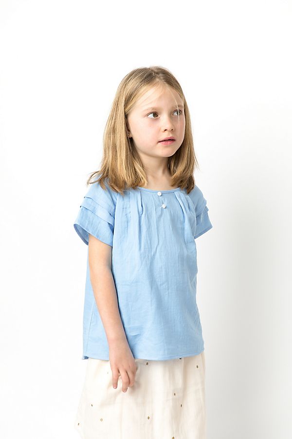 Slide View: 3: Les Petits Carreaux Double Gauze Camille Blouse
