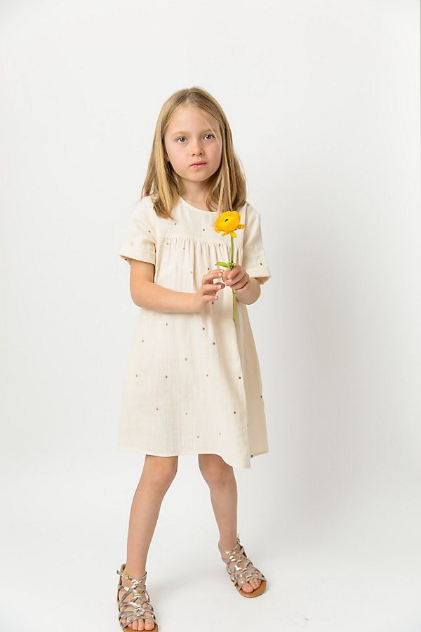 Slide View: 2: Les Petits Carreaux Double Gauze Esther Dress