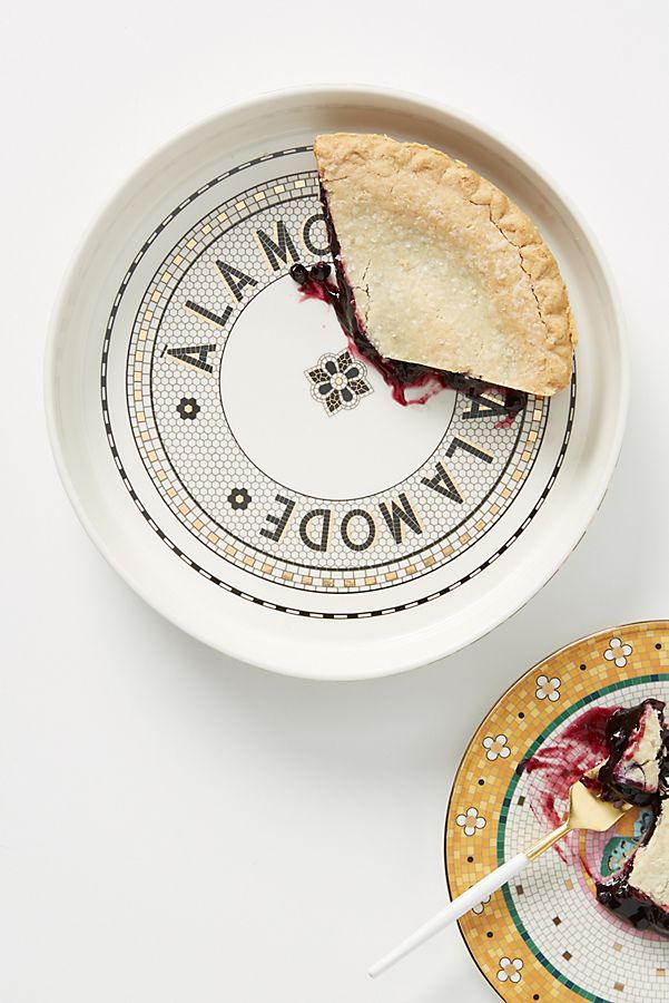 Slide View: 1: Bistro Tile Pie Dish