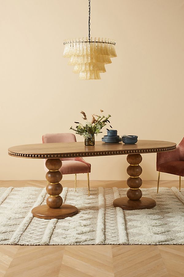 Slide View: 1: Soho Home x Anthropologie Harrison Oval Dining Table