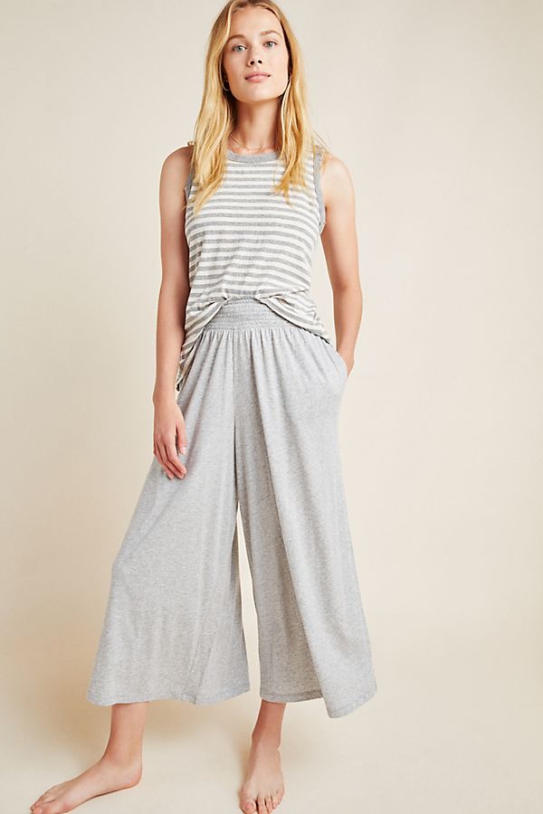 Slide View: 1: Spencer Smocked Wide-Leg Pants