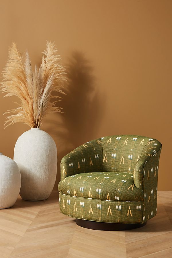 Slide View: 1: Soho Home x Anthropologie Amoret Swivel Chair