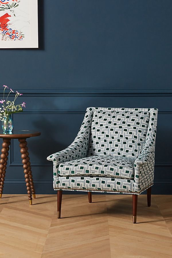 Slide View: 1: Soho Home x Anthropologie Eliza-Printed Tillie Chair