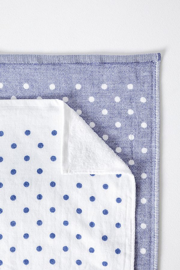 Slide View: 1: Yoshii Polka Dot Chambray Towel