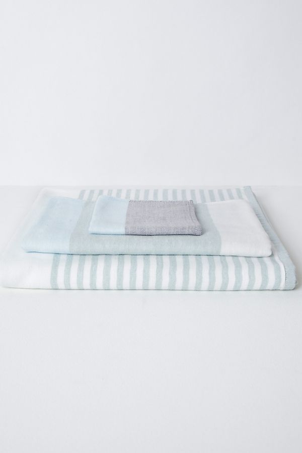 Slide View: 1: Yoshii Tri Color Chambray Towel