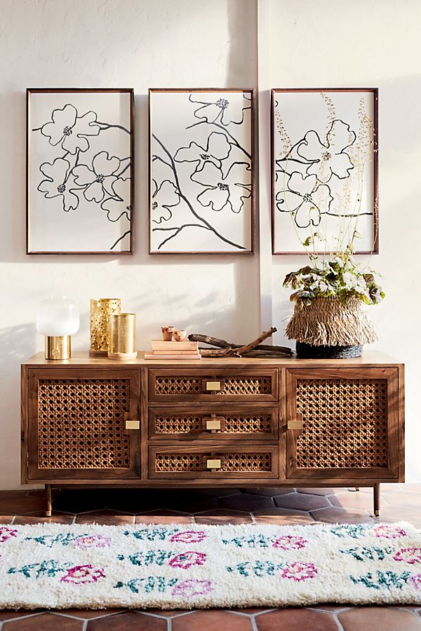 Slide View: 9: Sorella Leather Sideboard