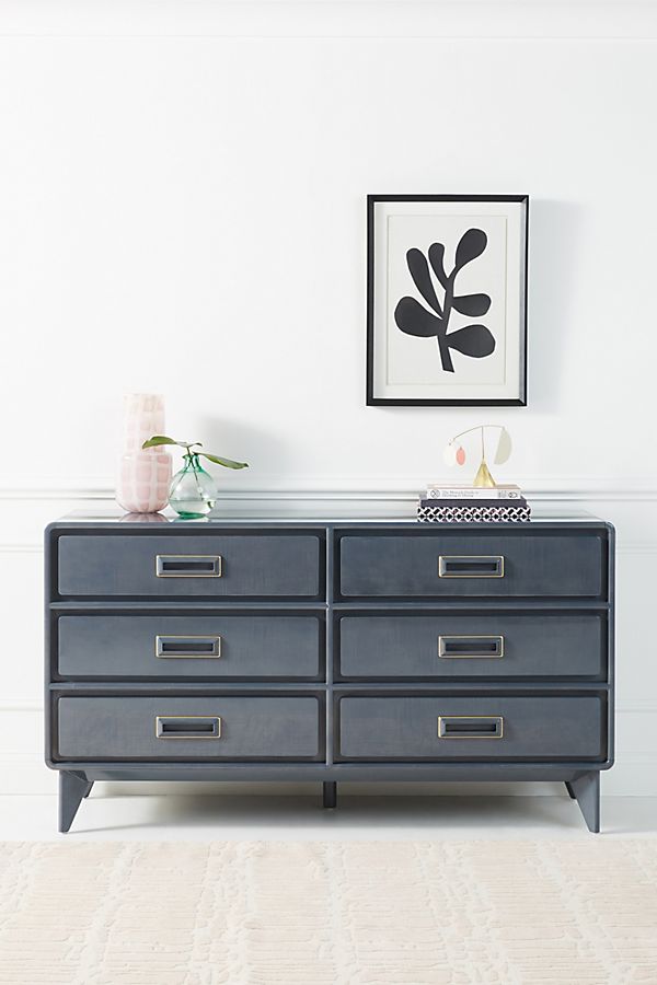 Slide View: 1: Barquette Six-Drawer Dresser
