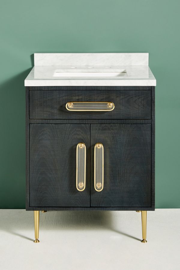 Slide View: 2: Odetta Powder Bathroom Vanity