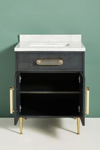 Slide View: 3: Odetta Powder Bathroom Vanity