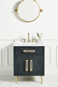 Slide View: 1: Odetta Powder Bathroom Vanity