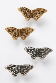 Slide View: 1: Melody Butterfly Knobs, Set of 2