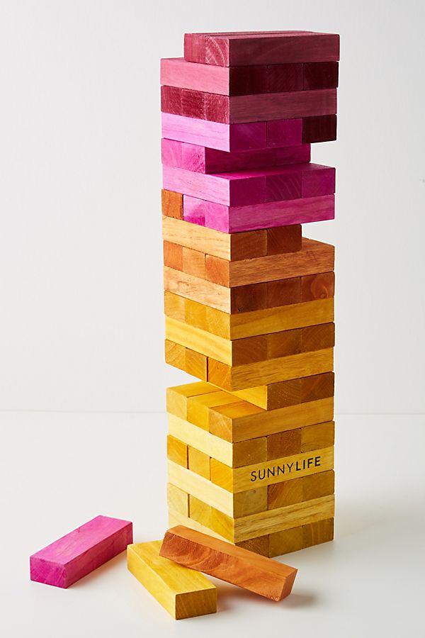 Slide View: 1: Sunnylife Giant Jumbling Tower Game