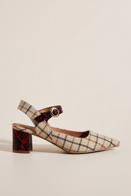 plaid mary janes