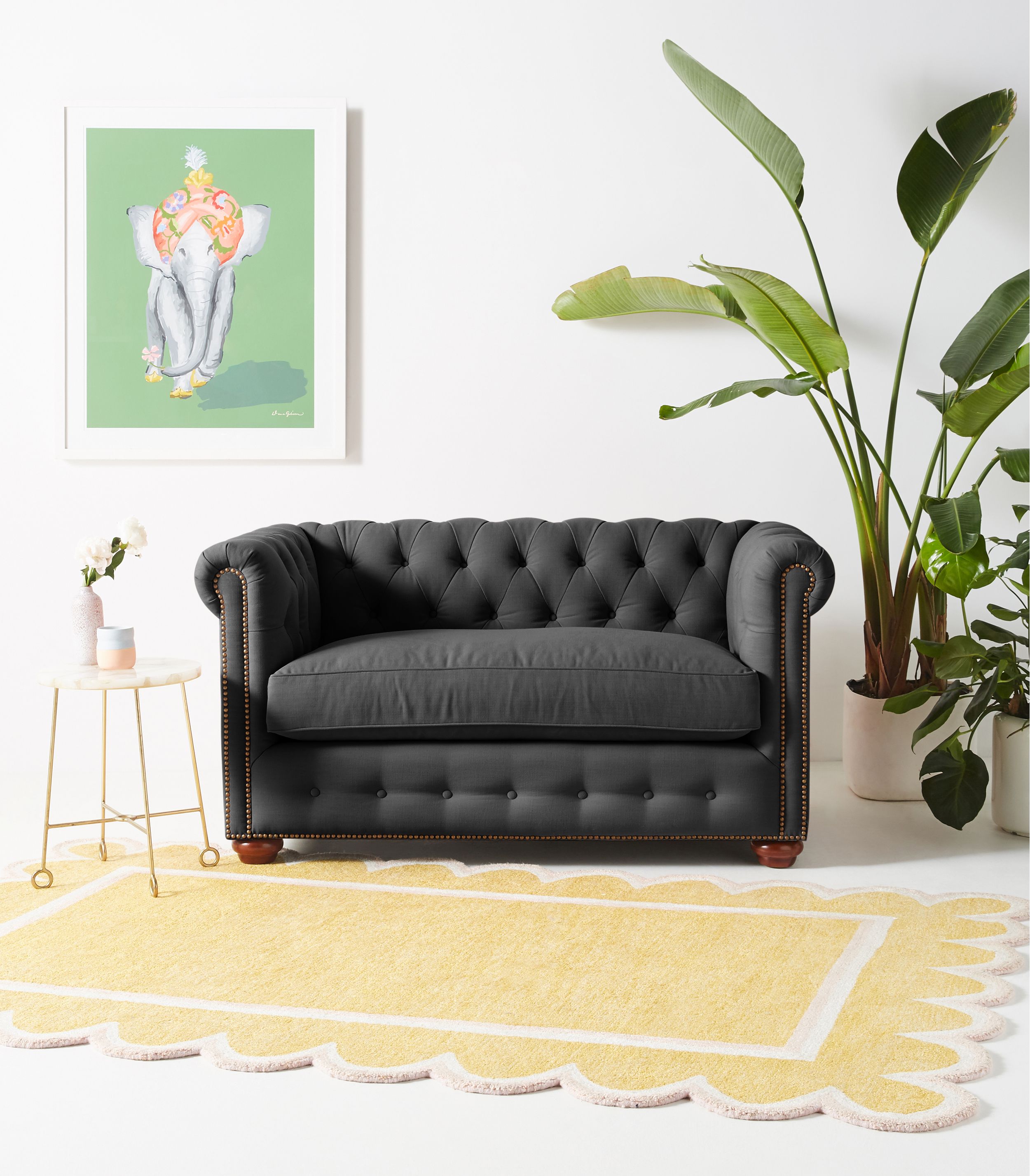 Dulcimer Petite Chesterfield Loveseat