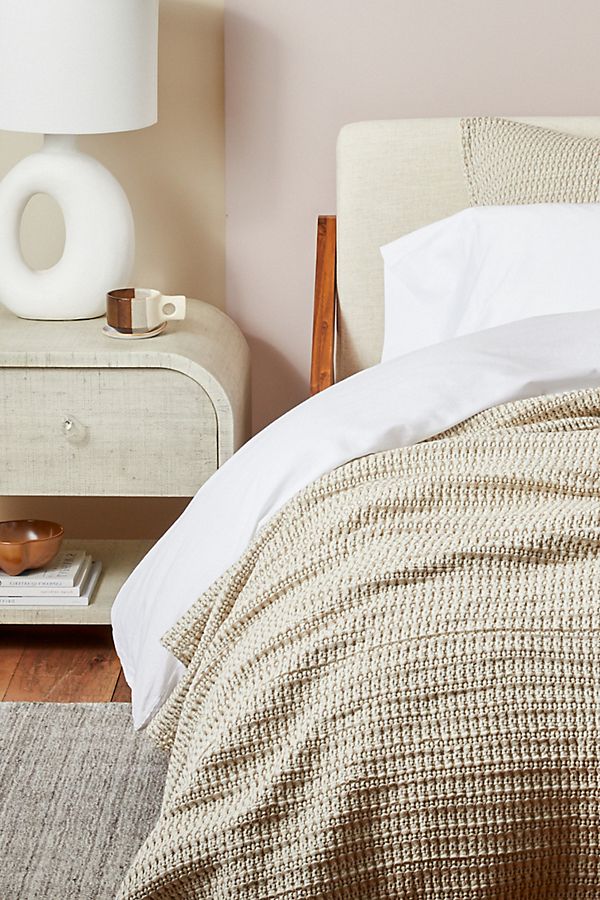 Slide View: 3: Coyuchi Miramar Organic Waffle Throw