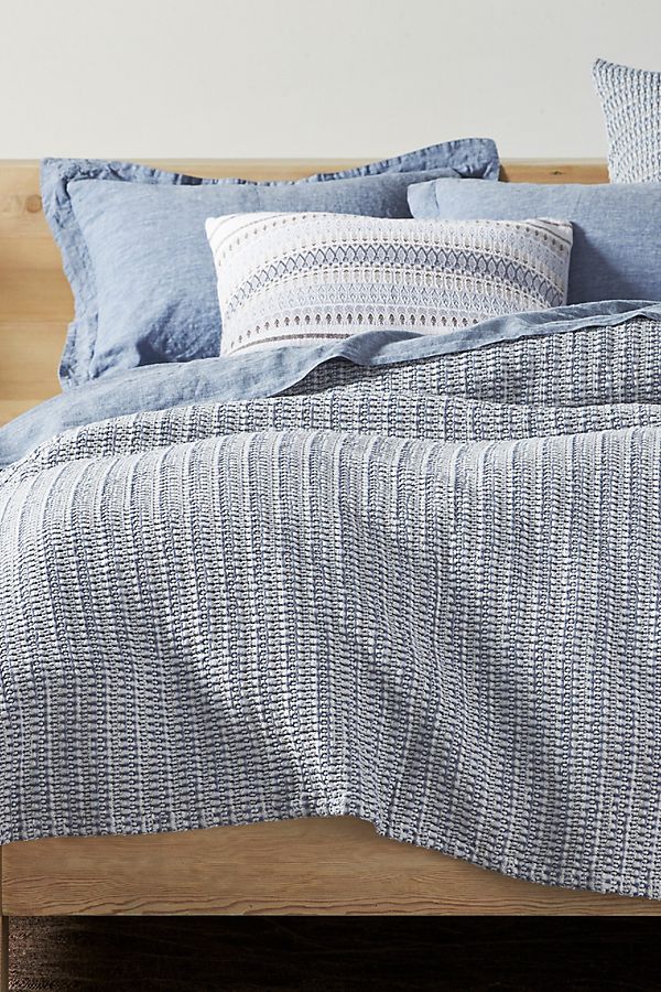 Slide View: 3: Coyuchi Miramar Organic Waffle Blanket