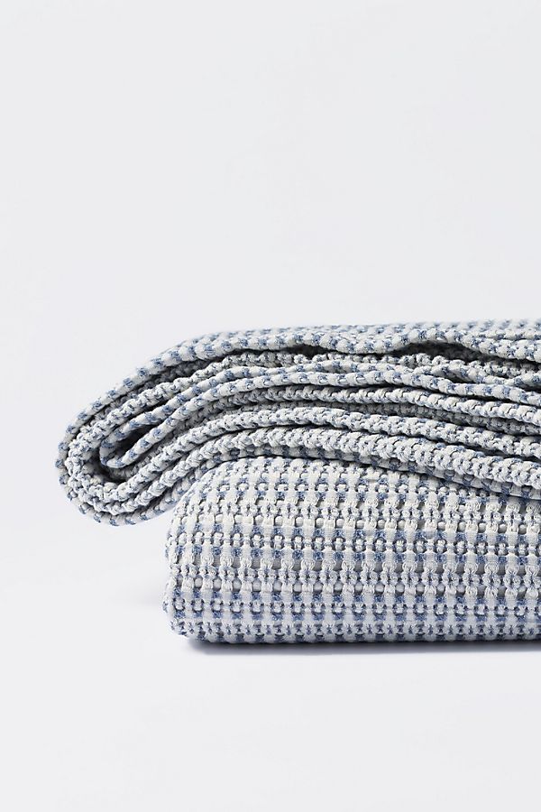 Slide View: 1: Coyuchi Miramar Organic Waffle Blanket