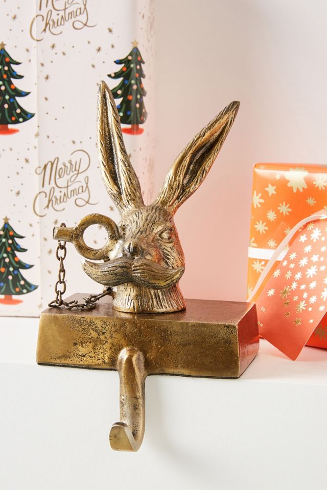 Refined Rabbit Stocking Holder | Anthropologie