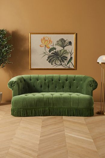 Soho Home x Anthropologie Curved Chesterfield Sofa