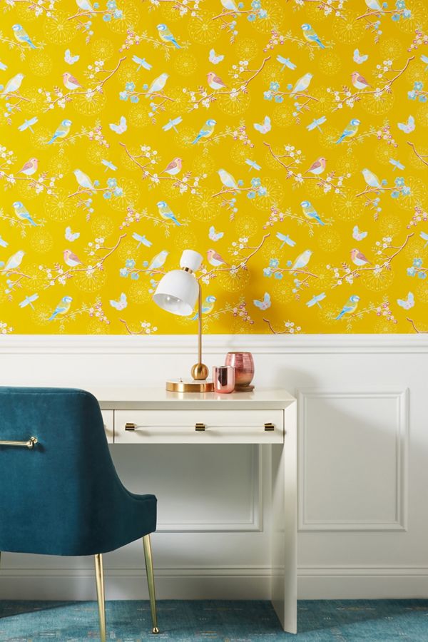 Bird Wallpaper Anthropologie - Animal Wallpaper