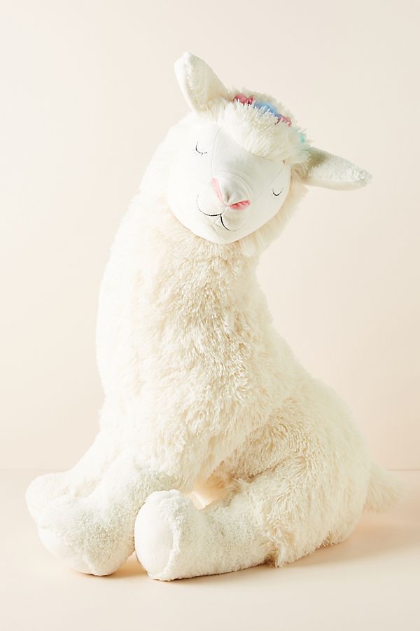 Slide View: 1: Jumbo Llama Stuffed Animal