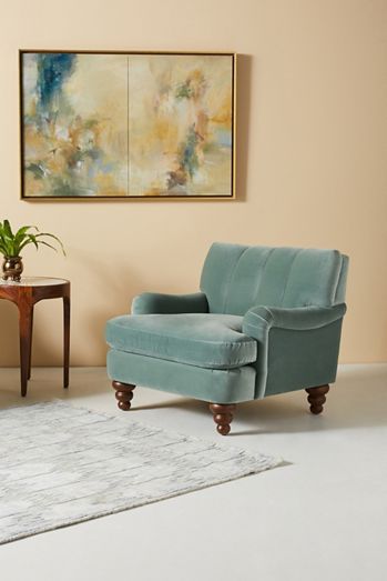 Channel-Tufted Occasional Chair