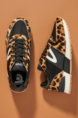 tretorn loyola leopard sneakers