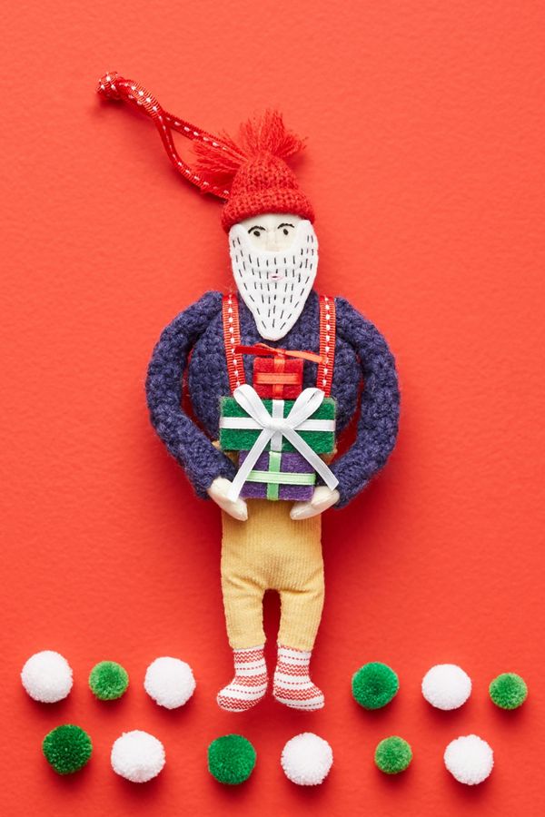Slide View: 1: Brooklyn Santa Ornament