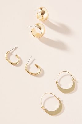 Willow Hoop Earring Set | Anthropologie