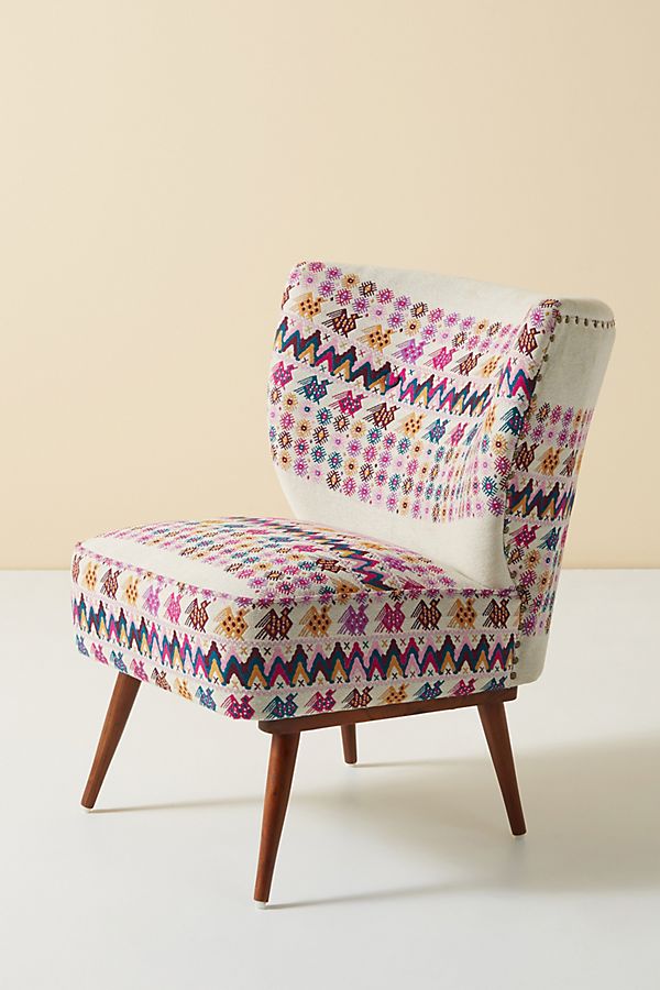 Slide View: 2: Woven Viola Petite Accent Chair