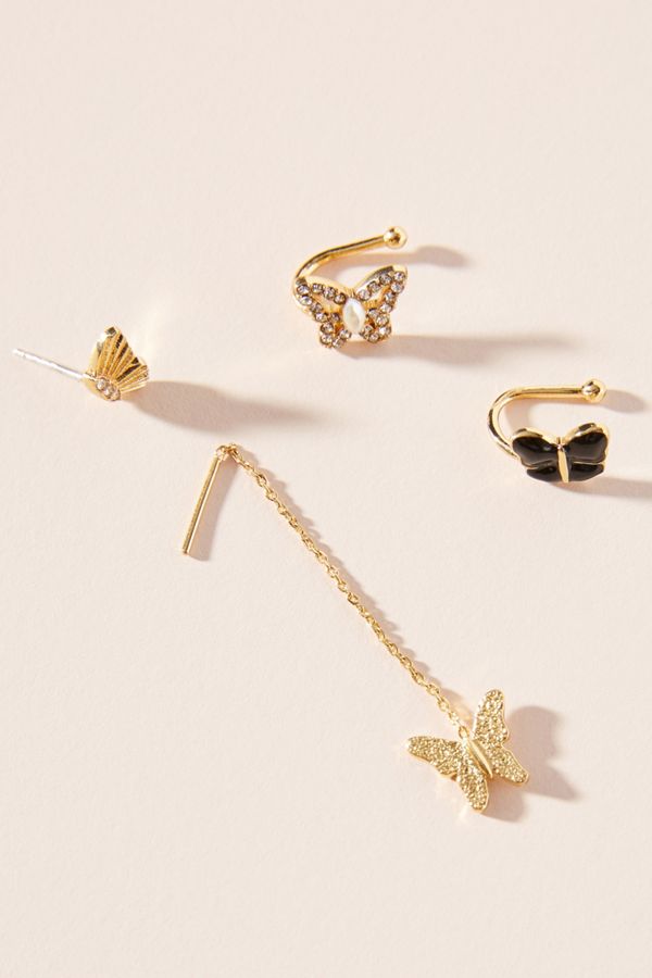 BaubleBar Butterfly Earring Set Anthropologie