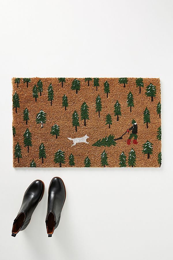 Slide View: 1: Tree Farm Dog Doormat