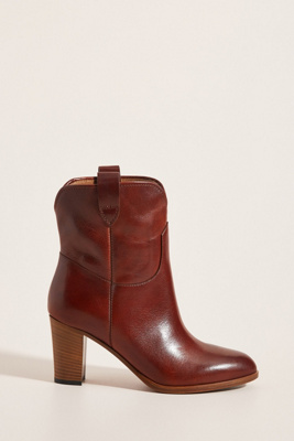 frye mid shaft leather booties