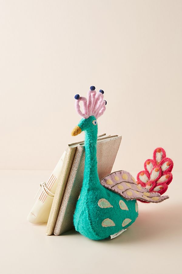 Slide View: 4: Peacock Bookend
