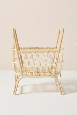 wicker doll bassinet