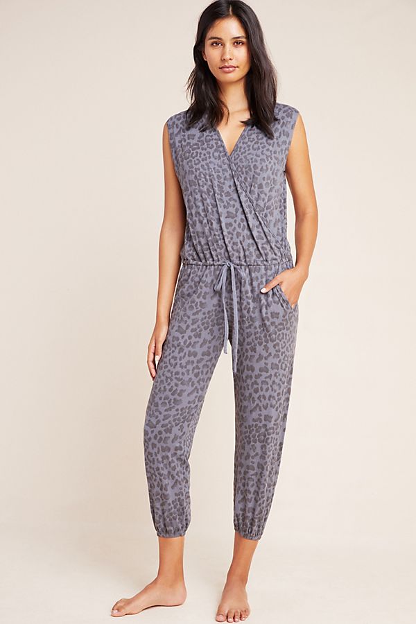 Slide View: 1: Sundry Leopard Jumpsuit