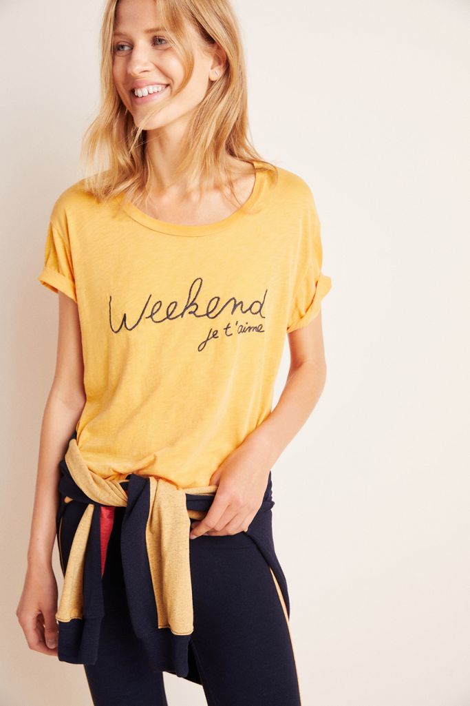 Sundry Weekend Je T'aime Tee | Anthropologie