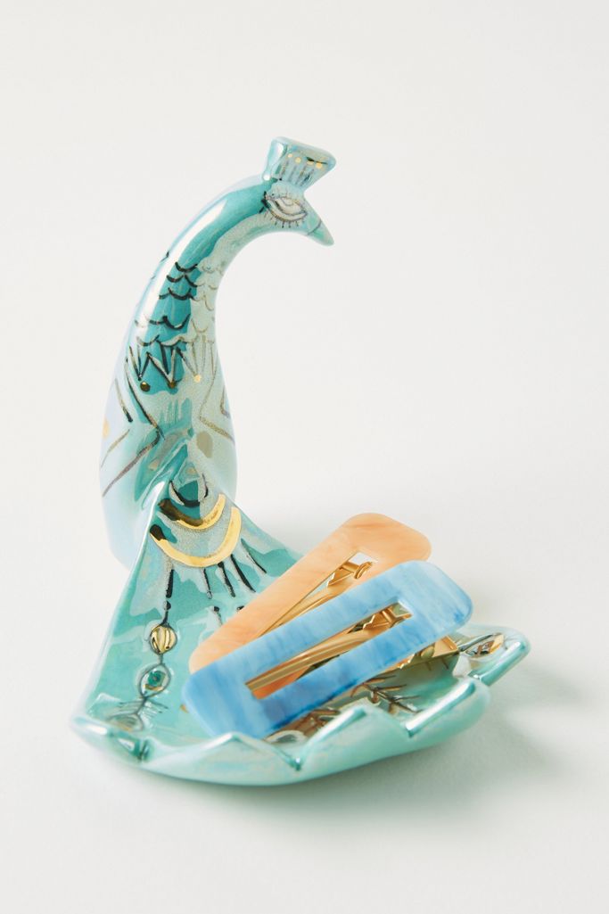 Art Knacky Peacock Trinket Dish Anthropologie