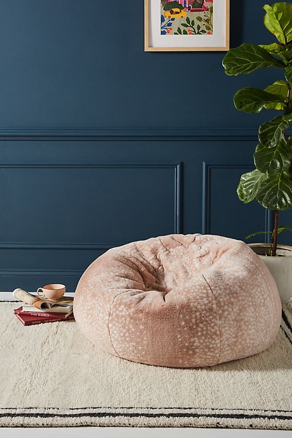 Slide View: 1: Sophie Faux Fur Beanbag Pillow