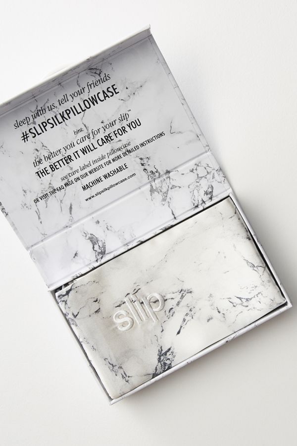 Slip White Marble Queen Silk Pillowcase Anthropologie