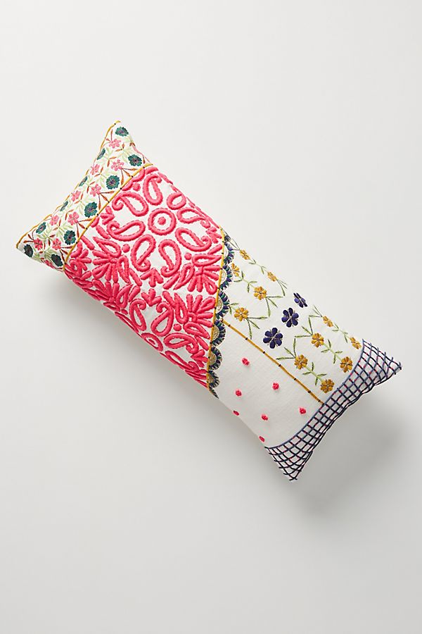 Slide View: 1: Embroidered Lizzie Pillow