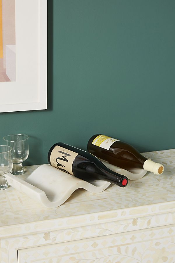 Slide View: 1: Robin Marble Wine Holder