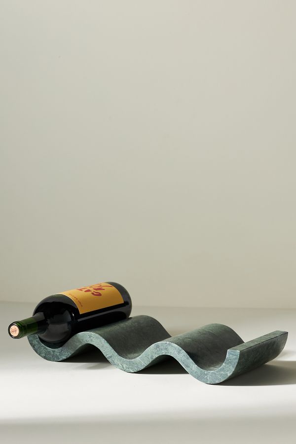 Slide View: 1: Robin Marble Wine Bottle Holder