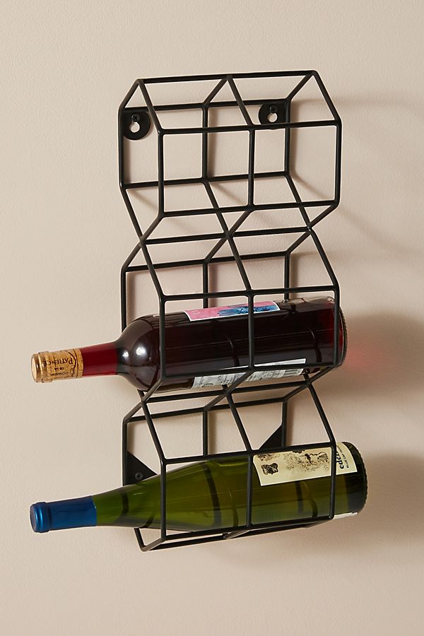Slide View: 1: Thea Wall Mounted Wine Rack