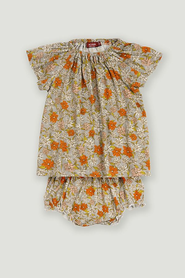 Slide View: 1: Milkbarn Bamboo Dress and Bloomer Set