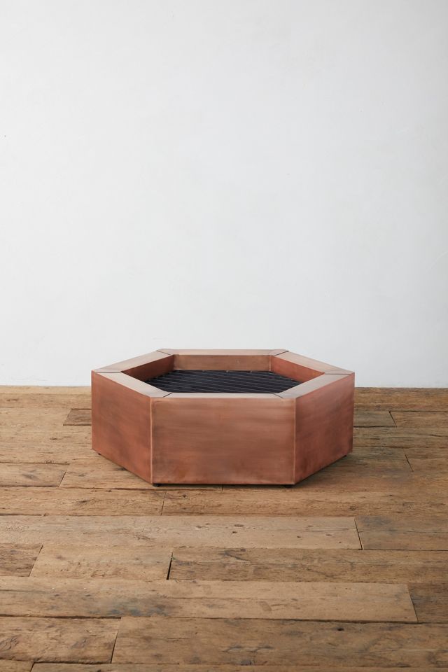 Hexagon Copper Fire Pit Anthropologie