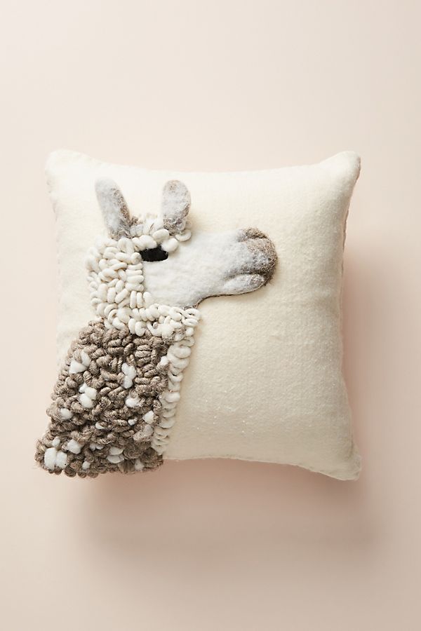Slide View: 1: Ernie and Irene Llama Pillow